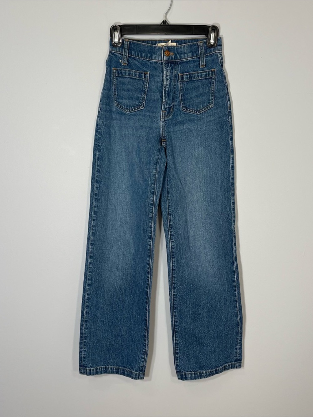 Madewell Jeans Womens 23 Blue The Perfect Vintage Wide-Leg High Rise Pockets